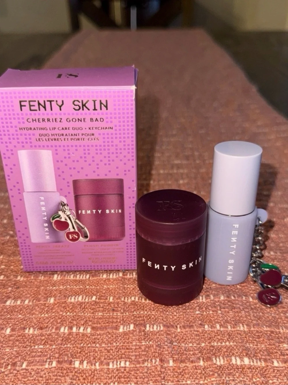 Fenty Skin Cherriez Gone Bad Hydrating Lip Care Duo + Keychain